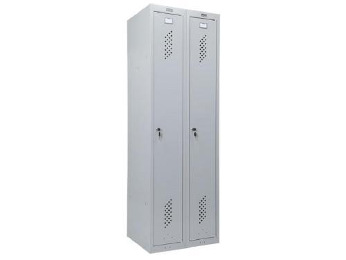 Шкаф металлический Практик  ML 21-80 (ML-11-40 + ML-01-40) усиленный
