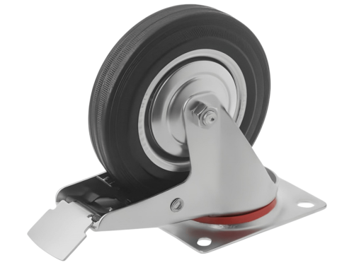 SCB 63 колесо промышленное 160 мм с поворотной площадкой и тормозом