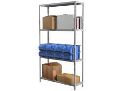 Стеллаж металлический Практик MS Standart 185/100x30/4